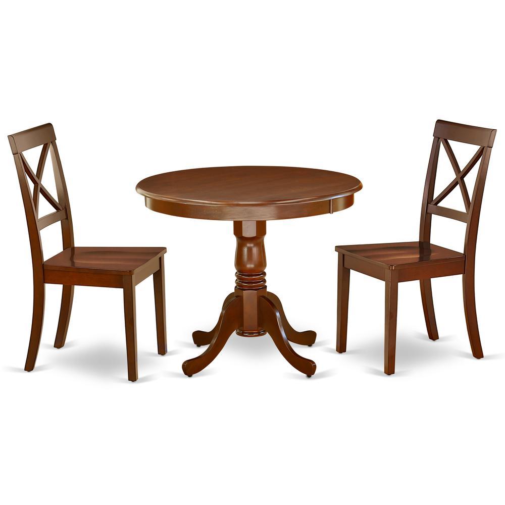 Dining Room Set Mahogany, Anbo3-Mah-W