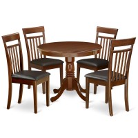 Dining Room Set Mahogany, Anca5-Mah-Lc