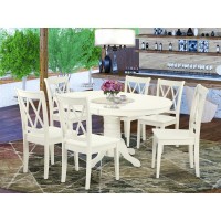 Dining Room Set Linen White, Avcl7-Lwh-W