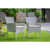 Wicker Patio Chair Natural Linen, Bklc103A