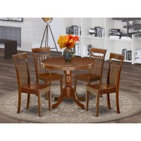 Dining Room Set Mahogany, Anca5-Mah-W