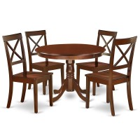 Dining Room Set Mahogany, Hlbo5-Mah-W