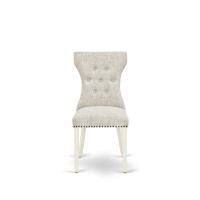 Dining Chair Linen White, Gap2T35