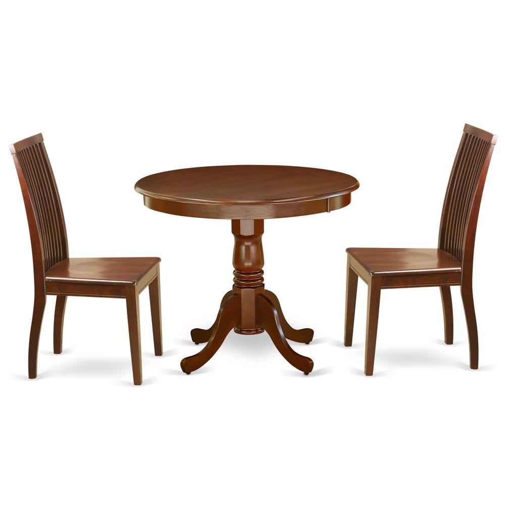 Dining Room Set Mahogany, Anip3-Mah-W