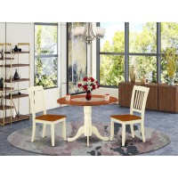 Dining Room Set Buttermilk & Cherry, Dlda3-Bmk-W