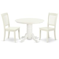 Dining Room Set Linen White, Shda3-Lwh-W