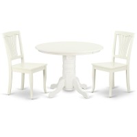 Dining Room Set Linen White, Shav3-Lwh-W