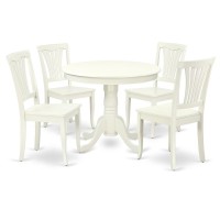 Dining Room Set Linen White, Anav5-Lwh-W