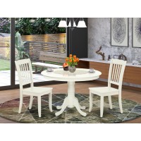 Dining Room Set Linen White, Hlda3-Lwh-W