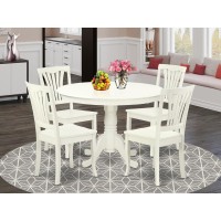 Dining Room Set Linen White, Hlav5-Lwh-W