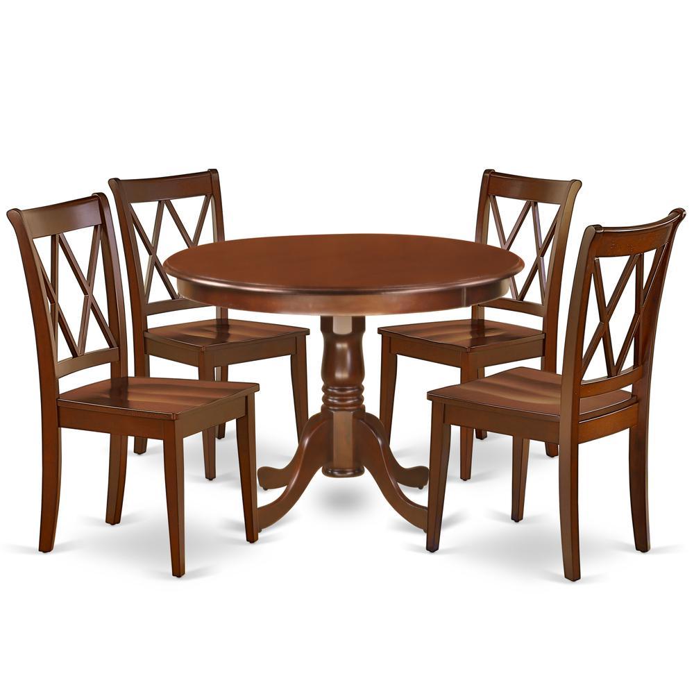 Dining Room Set Mahogany, Hlcl5-Mah-W