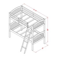 Youth Bunk Bed White, Veb-05-T