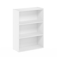 Furinno Pasir 3-Tier Open Shelf, Plain White