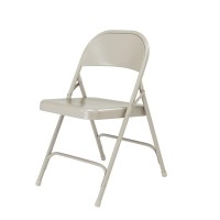 Nps 50 Series All-Steel Folding Chair, Grey (Pack Of 4)