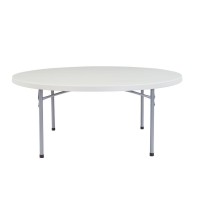 Nps 71 Heavy Duty Round Folding Table, Speckled Grey