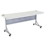 Nps 24 X 72 Flip-N-Store Training Table, Speckled Grey