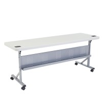 Nps 24 X 72 Flip-N-Store Training Table, Speckled Grey