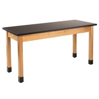 Nps Wood Science Lab Table, 30 X 60 X 30, Chemical Resistant Top