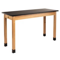 Nps Wood Science Lab Table, 24 X 60 X 36, Chemical Resistant Top