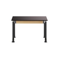 Nps Signature Science Lab Table, Black, 24 X 48, Chemical Resistant Top,