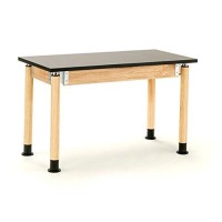 Nps Signature Science Lab Table, Oak, 30 X 60, Chemical Resistant Top,