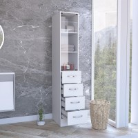 Magna Linen Cabinet-White