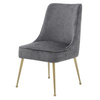 Cedric Kd Fabric Dining Side Chair Gold Legs, (Set Of 2)