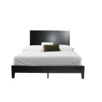 Better Home Products Fox Wood Panel Queen Platform Bed In Black