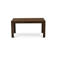 East West Furniture Cn6-07-T Beautiful Rectangular Table With Distressed Jacobean Color Table Top Surface And Asian Wood Dinette Table Wooden Legs - Distressed Jacobean Finish
