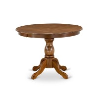 Hbt-Awa-Tp East West Furniture Amazing Dining Room Table With Acacia Walnut Color Table Top Surface And Asian Wood Modern Dining Table Pedestal Legs - Acacia Walnut Finish