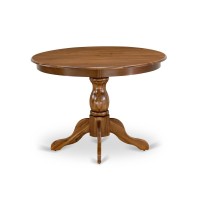Hbt-Awa-Tp East West Furniture Amazing Dining Room Table With Acacia Walnut Color Table Top Surface And Asian Wood Modern Dining Table Pedestal Legs - Acacia Walnut Finish