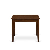 East West Furniture Oxt-Awa-T Beautiful Dinette Table With Natural Color Table Top Surface And Asian Wood Kitchen Table Wooden Legs - Natural Finish