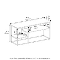 Furinno Moretti Modern Lifestyle Tv Stand For Tv Up To 50 Inch, French Oak Grey