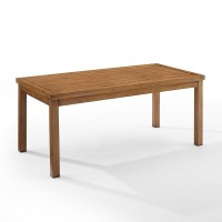 Ridley Outdoor Metal Coffee Table Brown