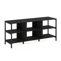 Furinno Camnus Modern Living Tv Stand For Tvs Up To 60 Inch, Americano/Black