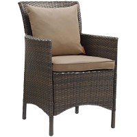 Conduit Outdoor Patio Wicker Rattan Dining Armchair Set Of 2