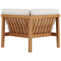 Bayport Outdoor Patio Teak Wood Corner Chair