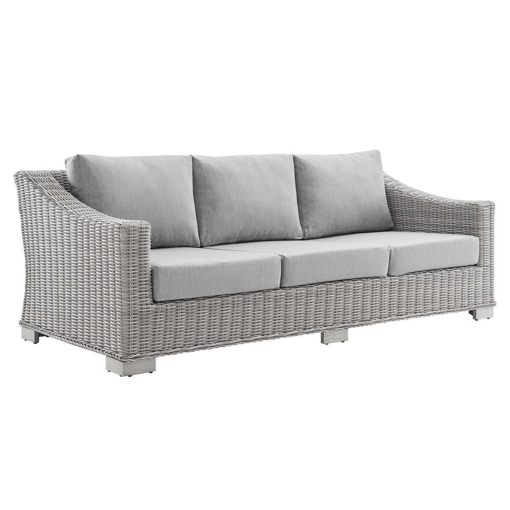 Conway Sunbrella Outdoor Patio Wicker Rattan Sofa