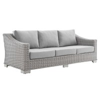 Conway Sunbrella Outdoor Patio Wicker Rattan Sofa