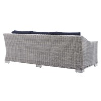 Conway Sunbrella Outdoor Patio Wicker Rattan Sofa