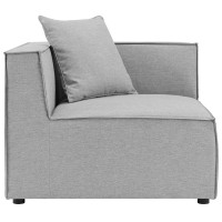 Saybrook Outdoor Patio Upholstered Loveseat And Ottoman Set