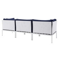 Harmony Sunbrella Outdoor Patio Aluminum Sofa