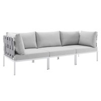 Harmony Sunbrella Outdoor Patio Aluminum Sofa