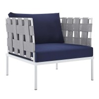 Harmony 7-Piece Sunbrella Outdoor Patio Aluminum Sectional Sofa Set