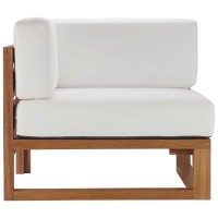 Upland Outdoor Patio Teak Wood Corner Chair