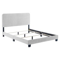 Celine Channel Tufted Performance Velvet Twin Bed