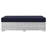 Convene Outdoor Patio Rectangular Ottoman