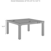 Piermont Outdoor Metal Sectional Side Table Matte Black