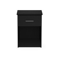 Furinno Tidur Nightstand With Handle With One Drawer, Americano