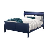 Charlie Blue King Bed